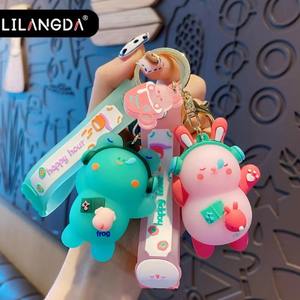 2025 Hot Sale High Quality Trendy Car Key Pendant Cute <b>Bag</b> Small Ornament Earphone Mengbao Epoxy Keychain - Product Image 2