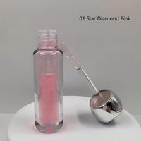 Gloss à lèvres végétalien personnalisé à marque privée, hydratant, brillant, à base d'huile, avec acide hyaluronique et feuille d'or pour un effet éclatant et nourrissant