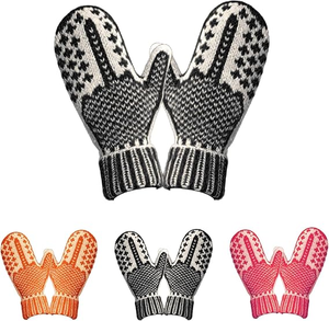 Explosions the 'Naughty List' Mittens Hidden Personality Naughty List Knitted Gloves - Product Image 1