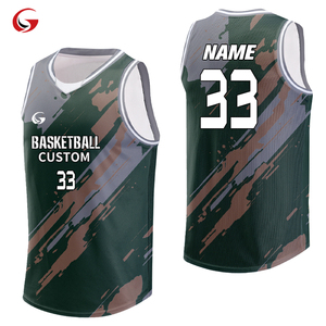 Vêtements de basketball en gros, logo brodé personnalisé, maillot de basketball à séchage rapide, débardeur de basketball multicolores Z-1658 - Product Image 1