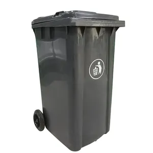 PP医用垃圾箱医用级车轮移动废物容器废物质量大尺寸垃圾箱带盖