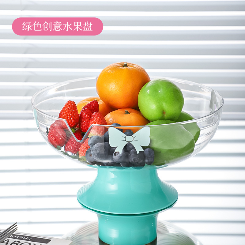 Plateau de fruits vert en forme de V