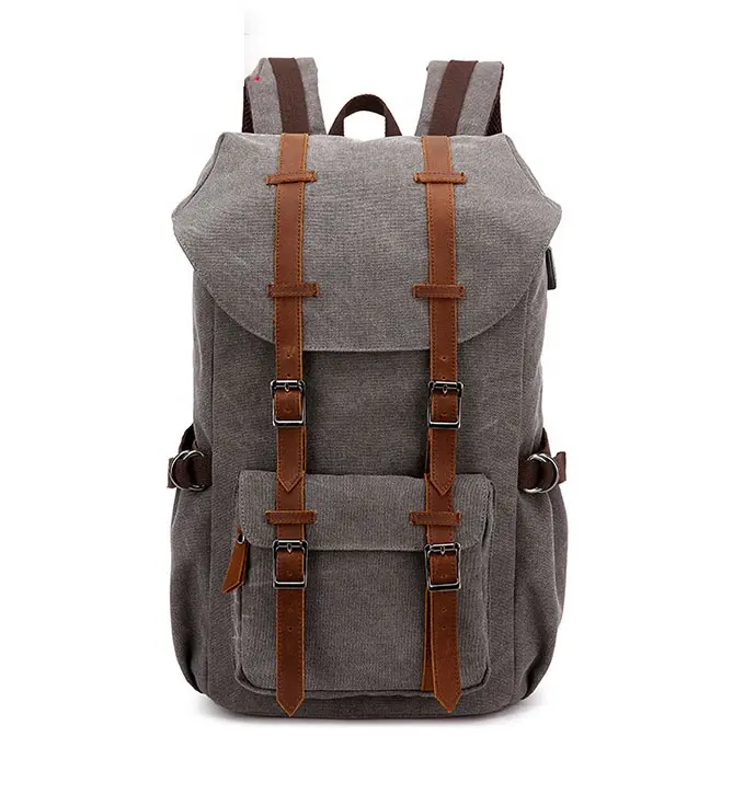 Hot products vintage college bags large capacity men travel fashion men's backpack