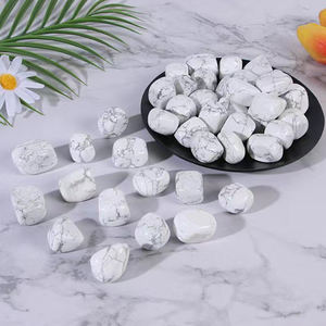 Grosir kristal Howlite putih alami batu poles Howlite batu jatuh Gravels - Product Image 4