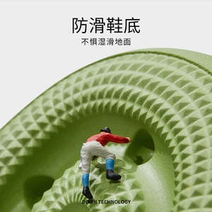 EW-<span class=keywords><strong>Sandalias</strong></span> y zapatillas antideslizantes de fondo grueso para el hogar, Calzado cómodo de verano - Product Image 4