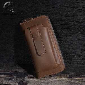 Portefeuille long AndoBag pour homme en cuir de vache véritable, sac à main multifonctionnel de grande capacité, élégant et tendance - Product Image 1