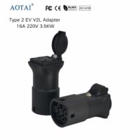 Nouvel adaptateur AOTAI 3,5 kW 16 A 220 V-240 V V2L Type 2 vers prise UK pour véhicules électriques