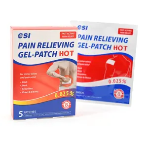 CSI paket disesuaikan kain fleksibel tahan lama panas menghilangkan rasa sakit Patch