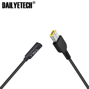 15cm 65W USB C PD Typ C Buchse zu quadratischer, schlanker Ladekabel für Lenovo Thinkpad E440 E450 E550 E560 T430 T440S - Product Image 3