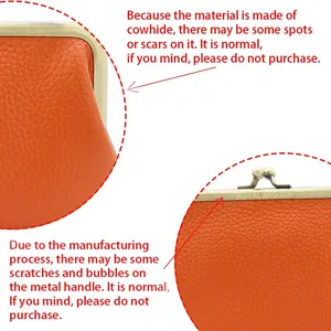 Portefeuilles AndoBag pour femmes, en cuir de vache véritable, porte-monnaie, porte-cartes, mode décontractée, fermeture à pression, portefeuille pour téléphone 1516 - Product Image 2