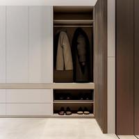 Meuble de rangement à chaussures sur mesure, peu encombrant, avec charnières à fermeture douce pour petits espaces intérieurs domestiques