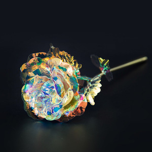 ดอกกุหลาบเคลือบทองคำ 24K ของขวัญวาเลนไทน์สุดโรแมนติกสำหรับขายส่ง รุ่น A-30 ตกแต่งงานแต่งงานและงานปาร์ตี้ - Product Image 4