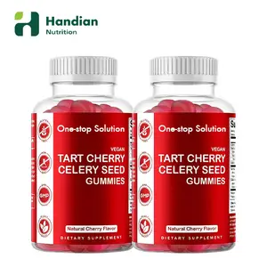 Aipo Semente Gummies <span class=keywords><strong>Tart</strong></span> <span class=keywords><strong>Cherry</strong></span> Extract Cápsulas 20,000mg com açafrão Gummies Ciclos do sono saudável & recuperação muscular - Product Image 1