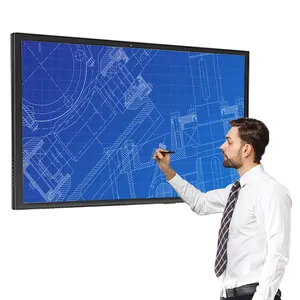 אצבע מסך מגע רב תצוגת LCD חכמה חדר ישיבות מעמד דיגיטלי אלקטרוני לוח אינטראקטיבי חכם