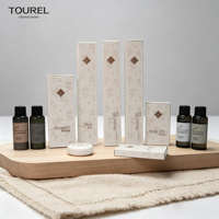 Kit de Afeitado Dental Desechable en Caja Blanca Impermeable con Recubrimiento de Aceite, Logotipo OEM, Set de Amenidades de Lujo para Hoteles, Artículos de Baño para Huéspedes de Hotel