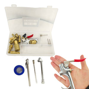 Kit d'accessoires pour compresseur d'air, connecteurs et raccords rapides NPT 1/4'', pistolet de soufflage en acier avec embout en caoutchouc, aiguilles de gonflage -001 - Product Image 4