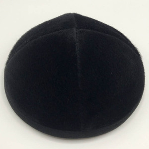 Judaica kippah ขนสัตว์เทียม yarke ตุรกี <span class=keywords><strong>yamaka</strong></span> สำหรับผู้ชาย kippot kipa ของขวัญสำหรับบาร์ Mitzvah 18ซม. - Product Image 2