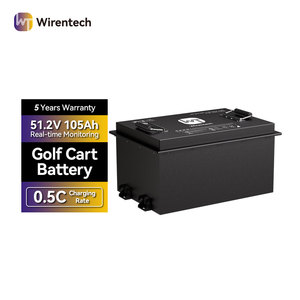 Batería de Alto Rendimiento para Buggy con Certificación CE MSDS UN38.3, 51.2V 105Ah <span class=keywords><strong>LiFePO4</strong></span>, Batería para Transporte en Golf, Salida Continua de 100A - Product Image 1