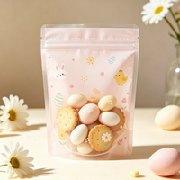 Sachet Doypack Personnalisé de Qualité Alimentaire avec Fermeture Éclair, Motif Pâques Adorable, pour Bonbons et Chocolats