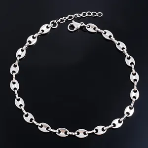 Bracelet chaîne en acier inoxydable motif grains <span class=keywords><strong>de</strong></span> café pour femme, bracelet <span class=keywords><strong>de</strong></span> <span class=keywords><strong>cheville</strong></span>, accessoires <span class=keywords><strong>de</strong></span> fabrication <span class=keywords><strong>de</strong></span> bijoux DIY pour fille - Product Image 6