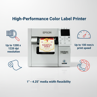 Imprimante d'étiquettes couleur Epson CW-C4030 avec coupeur automatique 1200x1200 dpi pour l'emballage commercial des produits CW-C4030 CW-C3520