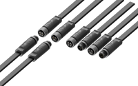 Connecteurs mâles étanches IP67 M12 6 broches, 250V 10A, certifiés ISO9001 pour l'éclairage extérieur