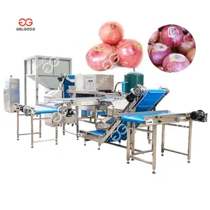 Stainless Steel Dry Red Onion Peeling Machine/Taro Peeling Machine Root Onion Peeling Cutting Slicing Machine