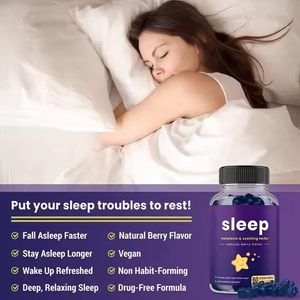 Permen Tidur Melatonin <span class=keywords><strong>GABA</strong></span> dengan Infus Herbal, Bantuan Relaksasi Organik Bebas Gula & Kemasan Individual - Product Image 5