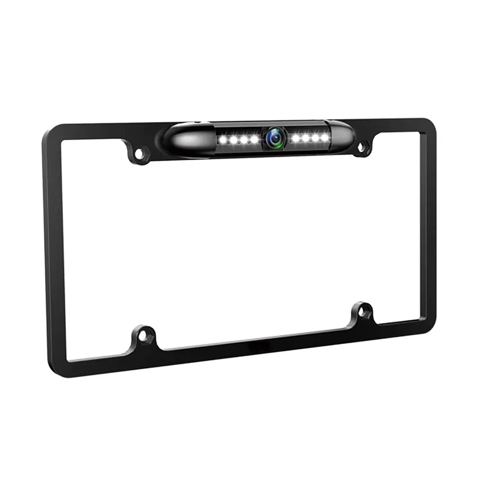 US/America License Plate Frame Backup Camera Night Vision Car Rear View Camera Waterproof Vehicle Universal LED/IR Camera