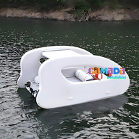 Bateau pneumatique multicoque de 4,5 m, catamaran gonflable électrique ELECTRICAT, bateau gonflable pliable à énergie solaire, bateau de plaisance