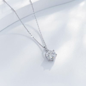 Collares de <span class=keywords><strong>Cadena</strong></span> Ajustables Minimalistas con Diamantes Cultivados en Laboratorio de Oro de 18K, Collares con Colgante de Diamantes Redondos Brillantes para Mujer - Product Image 3