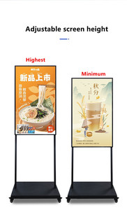 32 43 49 inch tầng thường vụ di động di động hiển thị kỹ thuật số Bảng menu màn hình bảng áp phích hiển thị cho khách sạn cửa hàng - Product Image 4