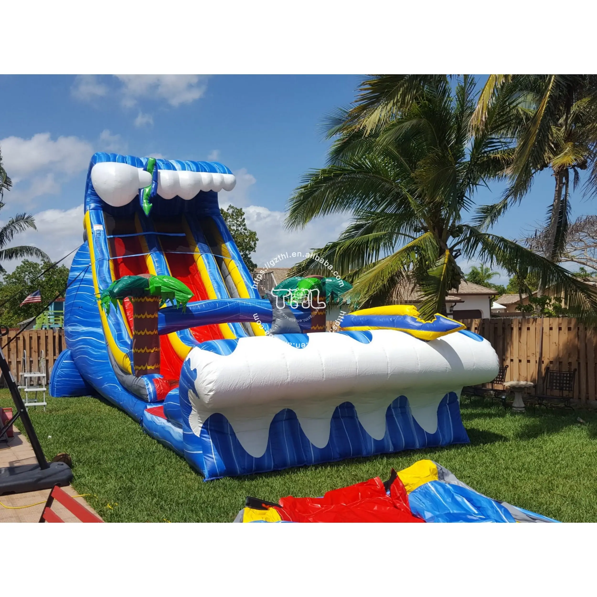 China lake adults commercial cheap big inflatable park for sale backyard water slides