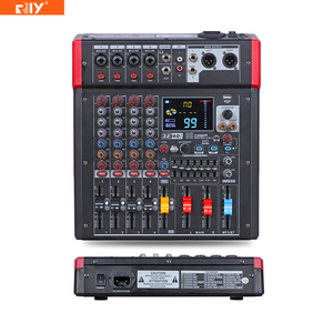 Console de mixage micro/ligne <span class=keywords><strong>série</strong></span> NK 4/6/8/12 canaux avec lecteur USB/SD, égaliseur musical 2 bandes, 99 DSP, alimentation fantôme 48 V pour <span class=keywords><strong>club</strong></span>/scène/discothèque - Product Image 1