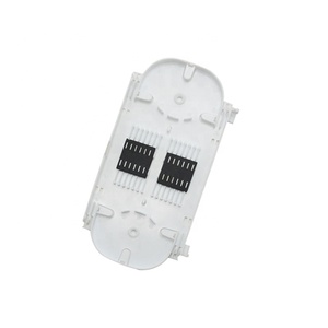 Splice [ Cixi Guangjia ] Factory FTTH ABS 24F Core Fiber Optic Splice Tray Stackable Terminal Box Cable Splicing Tray Splice Plastic