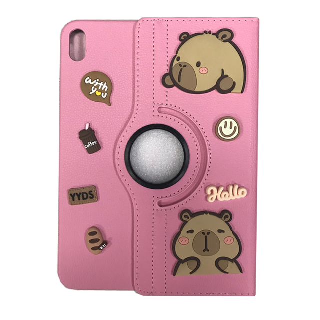 360 Rotatable 3D DIY Cartoons Bracket Protective Case Sleeve for iPad 2022 2024 2025 10.9 11