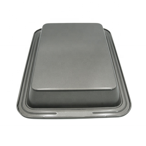 Plaque de cuisson rectangulaire de 33 cm x 23 cm, épaisse, avec poignée large, revêtement antiadhésif de qualité supérieure, pour la cuisson multifonction à domicile - Product Image 6