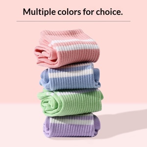 Wholesale Anti Striped Crew Yoga <b>Socks</b> for Women Cotton Indoor Fitness Sports - Product Image 3