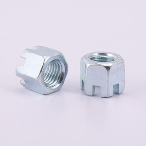 Écrous hexagonaux à tête hexagonale fendue, écrous hexagonaux fendus à couronne, écrous hexagonaux fendus - Product Image 4