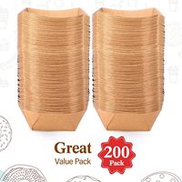 Nacho jetable 5 lb en papier kraft plateaux alimentaires bateaux alimentaires plateau de service pour Nachos, Tacos, frites, Hot Dog, maïs, barbecue