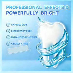 Bandes blanchissantes pour les dents - Kit de blanchiment dentaire 9D à effet professionnel, bandes blanchissantes pour dents sensibles et respectueuses de l'émail - Product Image 2