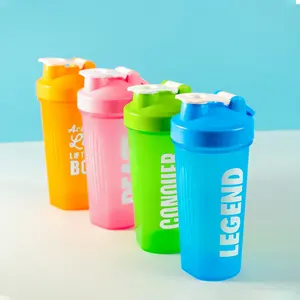 Favorable price BPA free plastic sports water bottle clear shaker bottle with custom logo