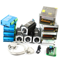 Kit de moteur pas à pas pour mocn, 4 pilotes Dm542 + 4 pièces Nema23 112mm 3m + 1 jeu de Mach3 + 24v 36v, alimentation électrique pour mocn, livraison gratuite