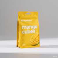 Sachet Doypack Imprimé Personnalisé Anti-Humidité Scellé sur Trois Côtés pour Emballage d'Aliments pour Animaux, Aliments en Conserve et Snacks Secs