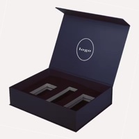 Les boîtes en carton rigides personnalisées impriment la conception pour les boîtes d'emballage en papier de soins de la peau avec insertion