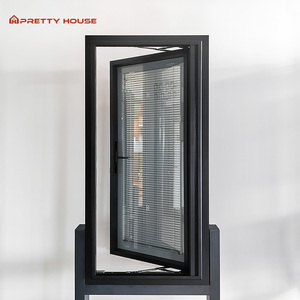 Với móng tay vây tùy chỉnh nhà biệt thự cửa nhôm và cửa sổ đôi kính cửa sổ với màn hình an ninh - Product Image 2