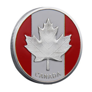 Herdenkingsmunt met gravure van Koningin Elizabeth II, elektrolytisch verzinkt ijzer, Canadese esdoorn, UV-stempeling, aangepast reliëf, gratis ontwerp - Product Image 5