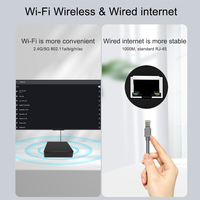 Boîtier TV intelligent Android 11 4K Rockchip Linux de Canzone Factory Supply, 4 Go de RAM, 32 Go de ROM, Wi-Fi double bande, processeur quadricœur, GPU Mali-G52, garantie 12 mois