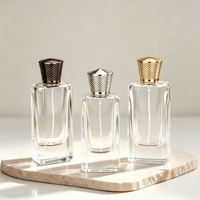 Flacon de recharge en verre pour parfum, flacon pulvérisateur transparent à clipser, flacon portable pour échantillon de cosmétique, atomiseur de parfum