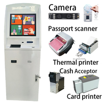 L'impression directe de facture de libre service vérifient le kiosque avec le distributeur de Keycard pour l'hôtel